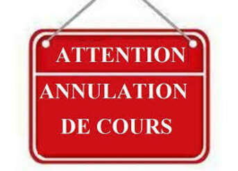 Pas de cours vendredi 20 mars